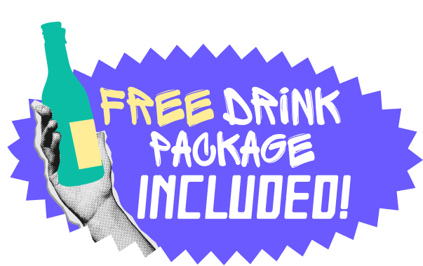 Free Drink Package Included!